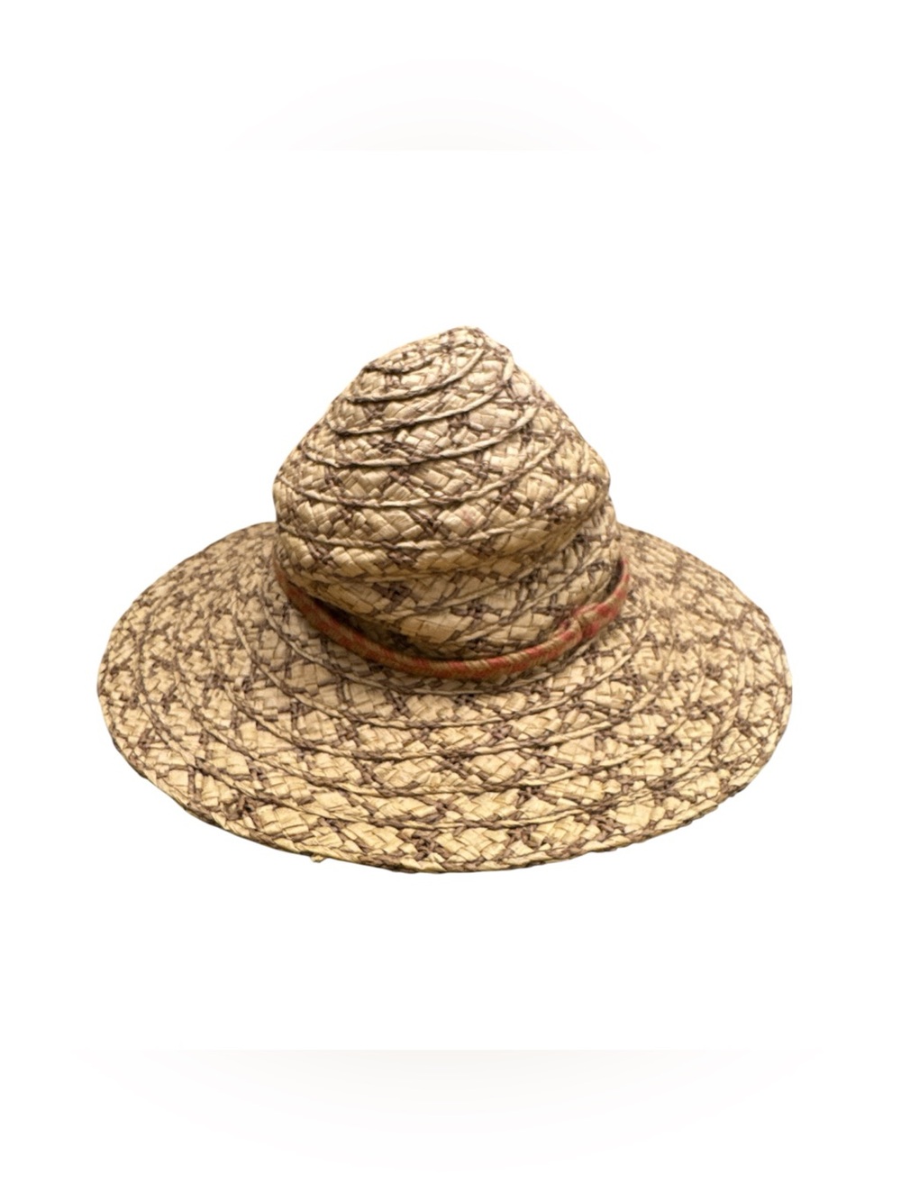 Roxy Natural Straw Wide-Brim Hat with Accent Band